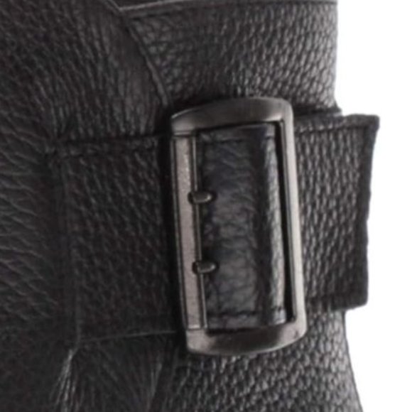 NEW Clarks Women Mila Charm Black Leather Ankle Strap Buckled Zip Up Bootie - Picture 5 of 8